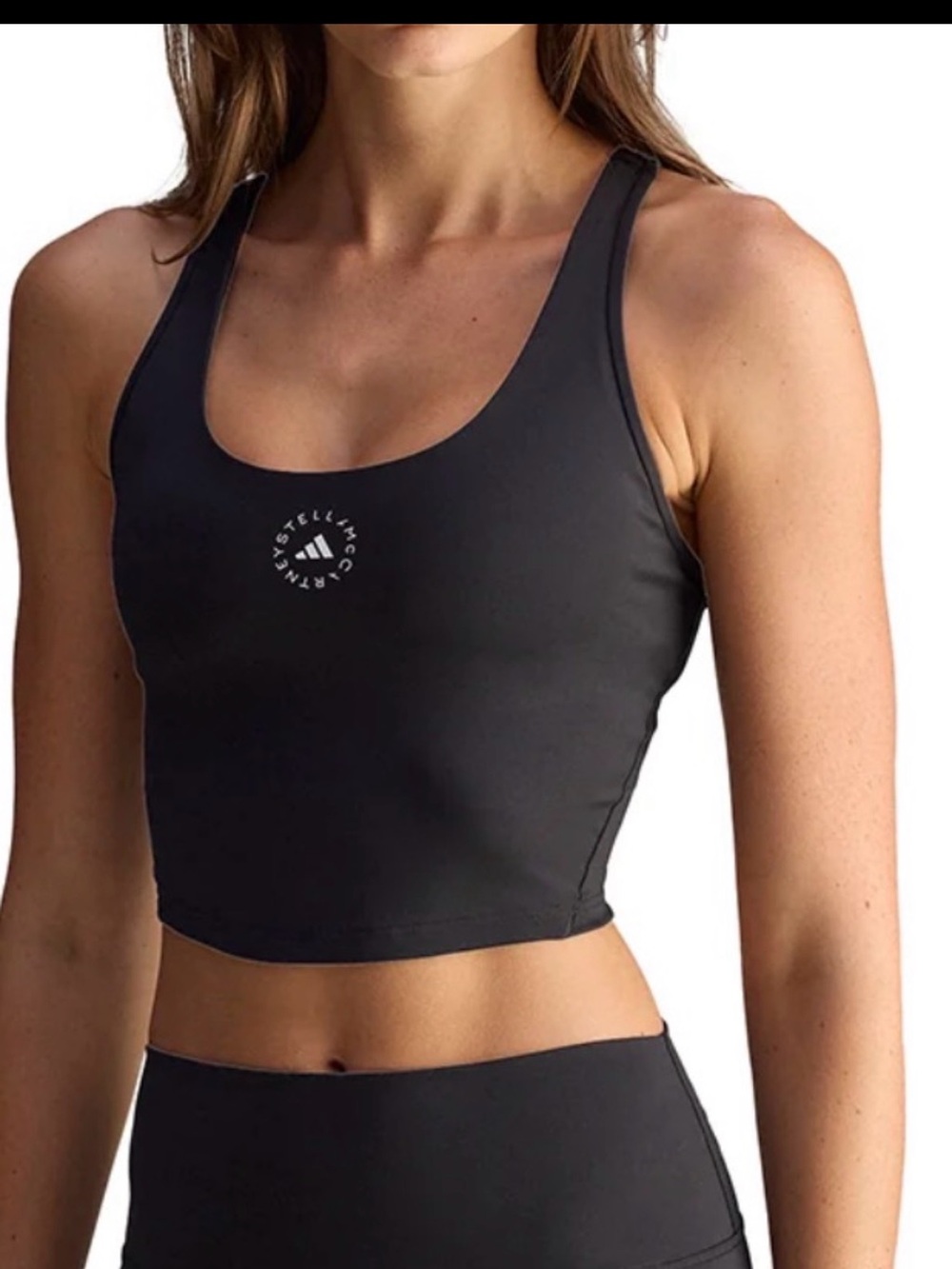 Adidas by Stella McCartney Black High-Neck yoga Bra